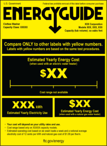 Energyguide energy efficiency