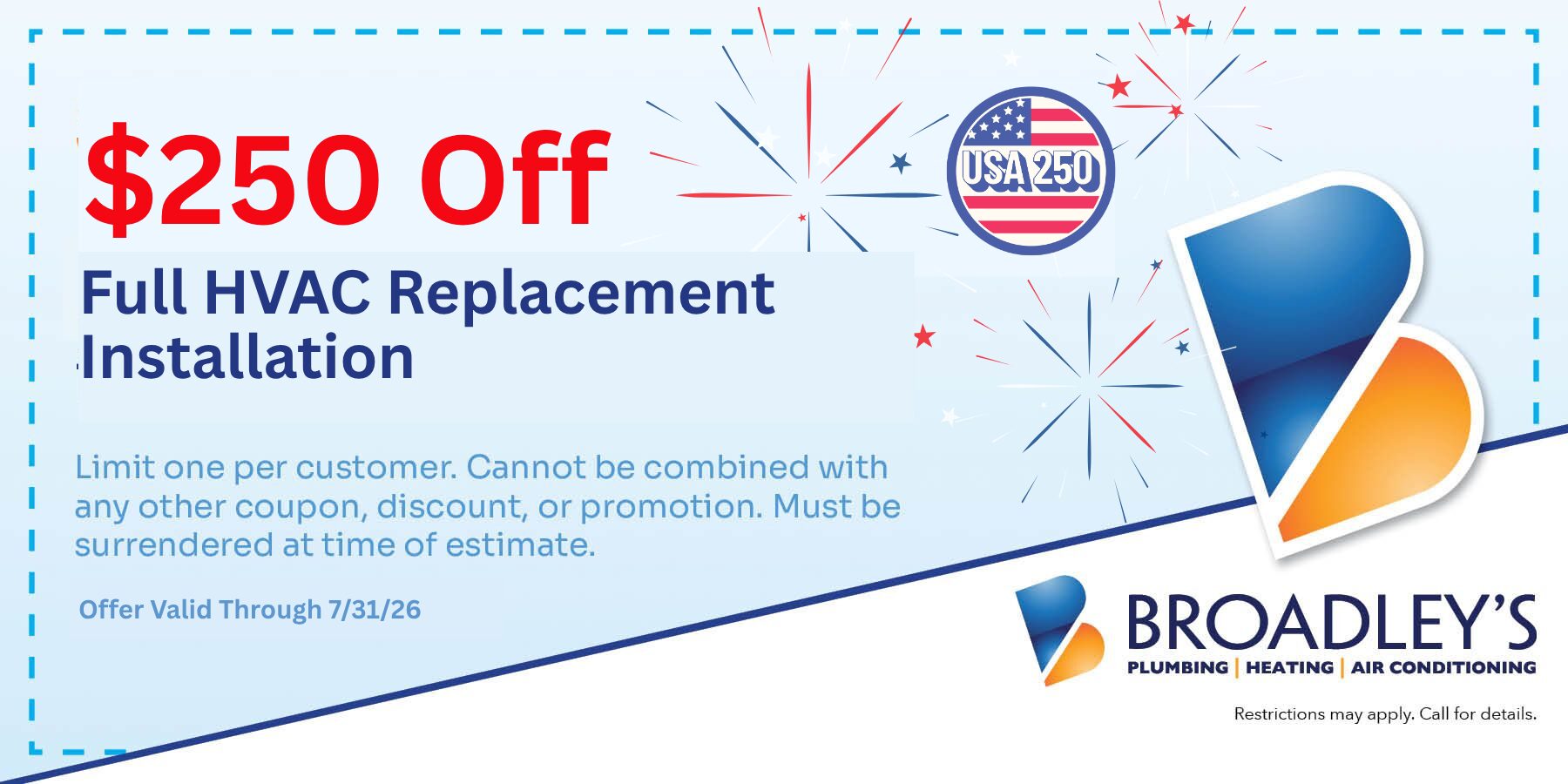 250 America Birthday Coupon