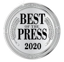 Best of the Press 2020 silver logo.