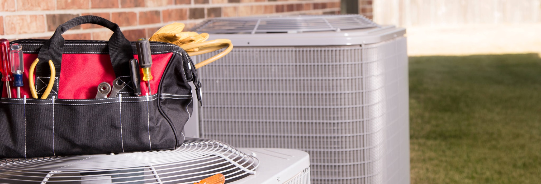 Air conditioner maintenance.