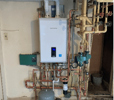 New Combi Boiler And Tankless Water Heater Installation In Ventnor, NJ